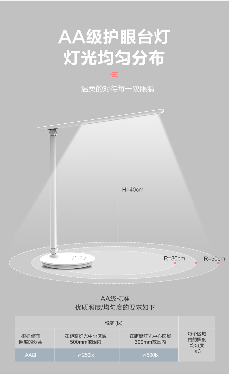 護(hù)眼燈led書桌折疊學(xué)習(xí)專用閱讀學(xué)生寢室兒童防藍(lán)光國(guó)AA臺(tái)燈(圖3)