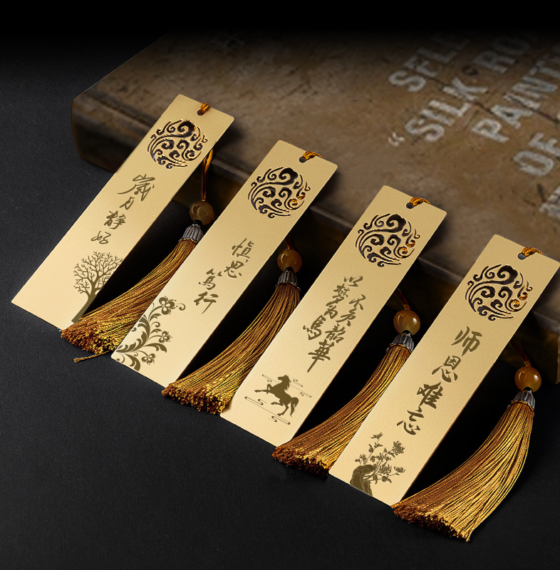 金屬黃銅書簽定制logo刻字創(chuàng)意禮品