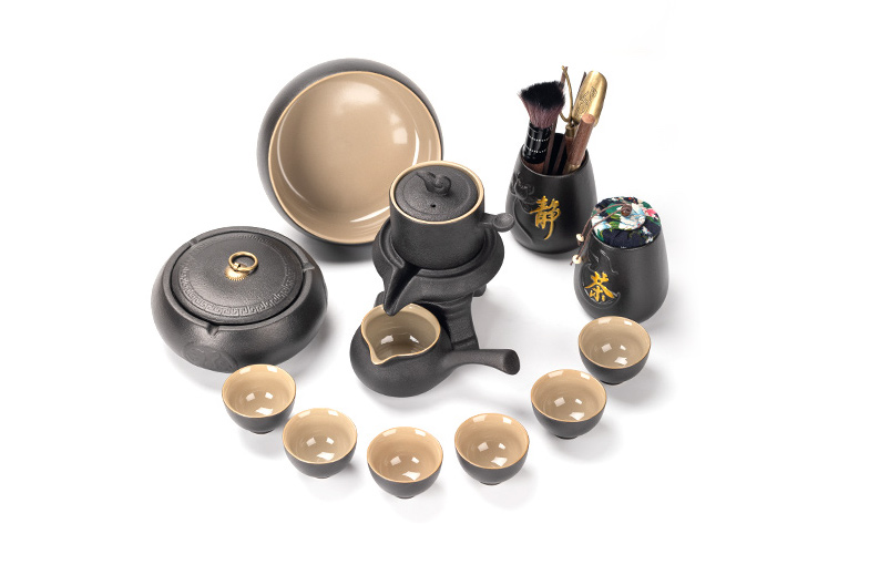 黑陶自動(dòng)沖茶具套裝
